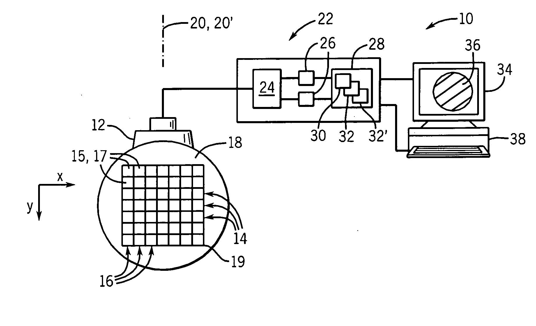 Ultrasonic strain imaging device and method providing parallel displacement processing