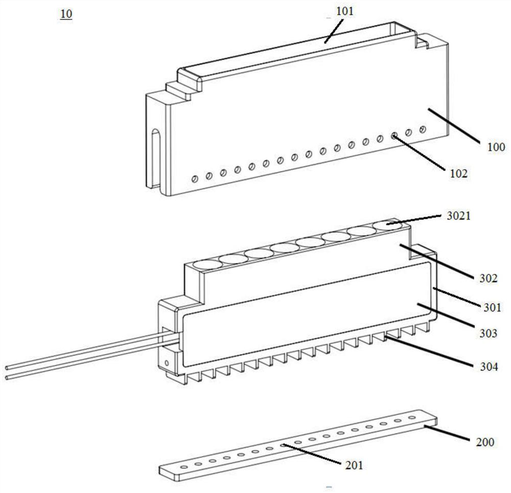 Heating device of nucleic acid extractor and nucleic acid extractor