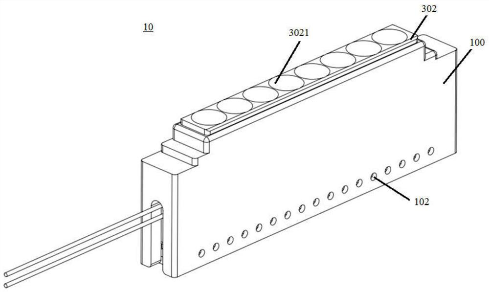 Heating device of nucleic acid extractor and nucleic acid extractor