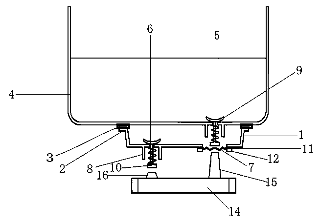 Parallel type lower water valve structure of humidifier and combined use mode thereof