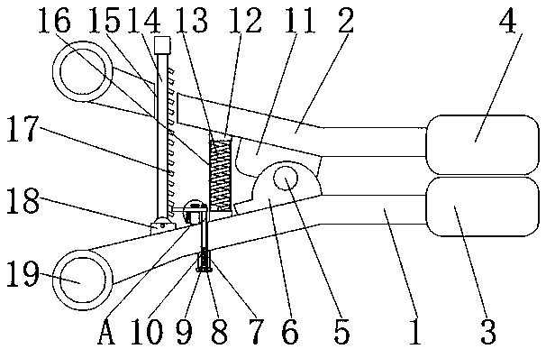 Expanding forceps for gynecological surgery