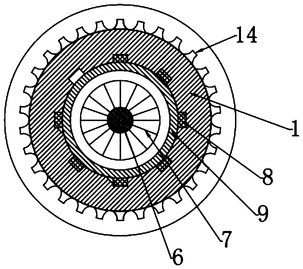 Electric timing belt wheel