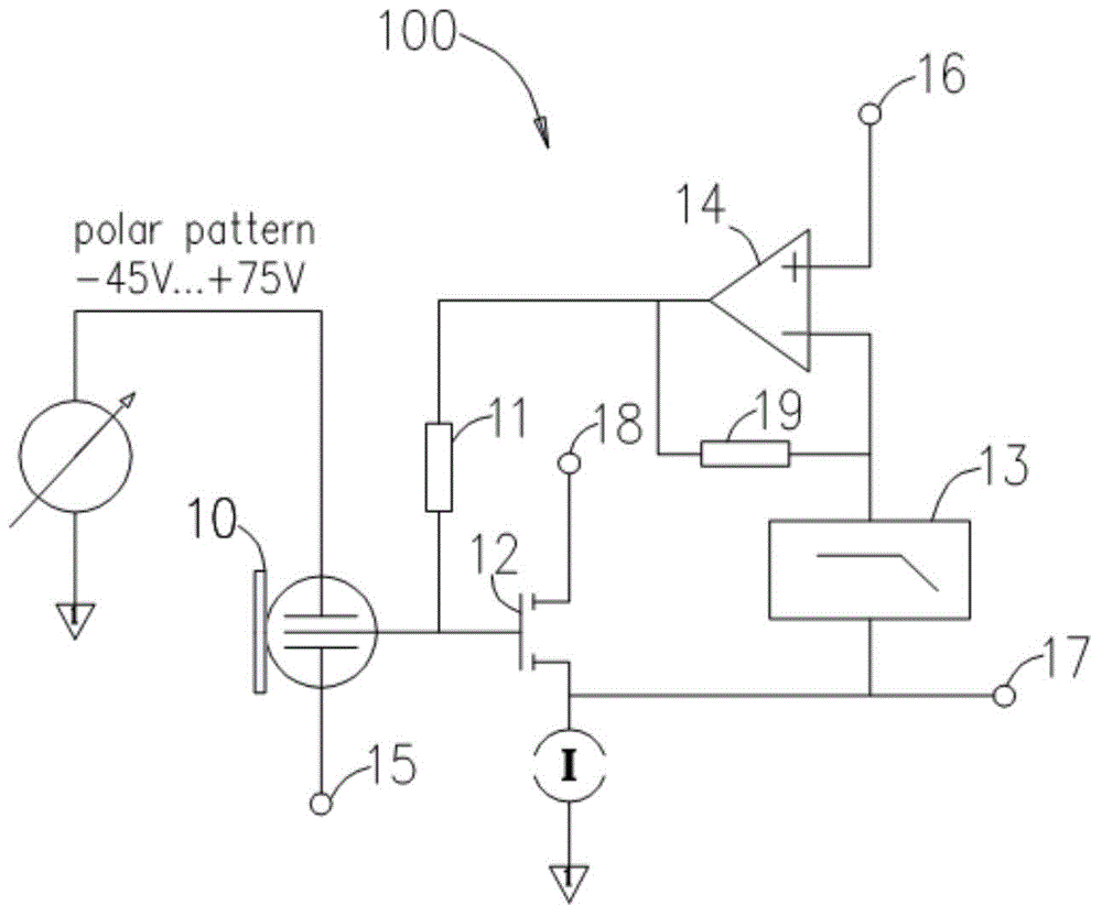 Condenser microphone and its impedance converter