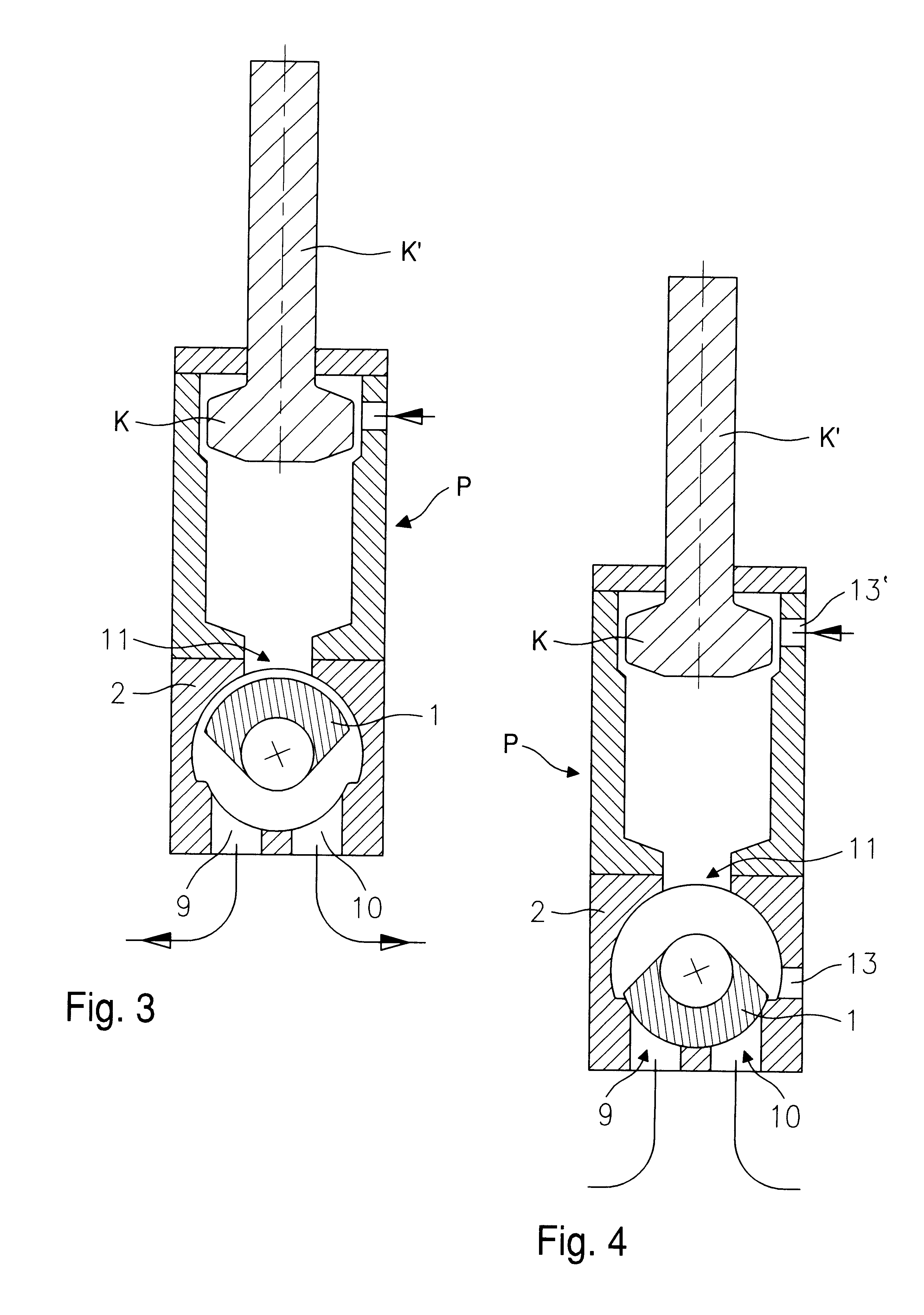 Dispensing valve mounted on dispensing pumps