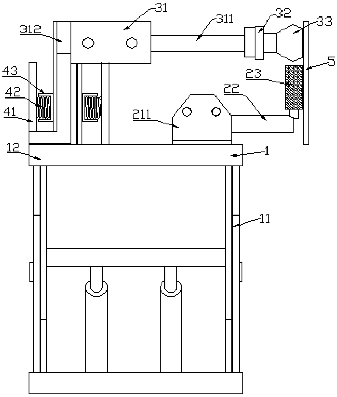 Automatic tile fixing machine for wall surface