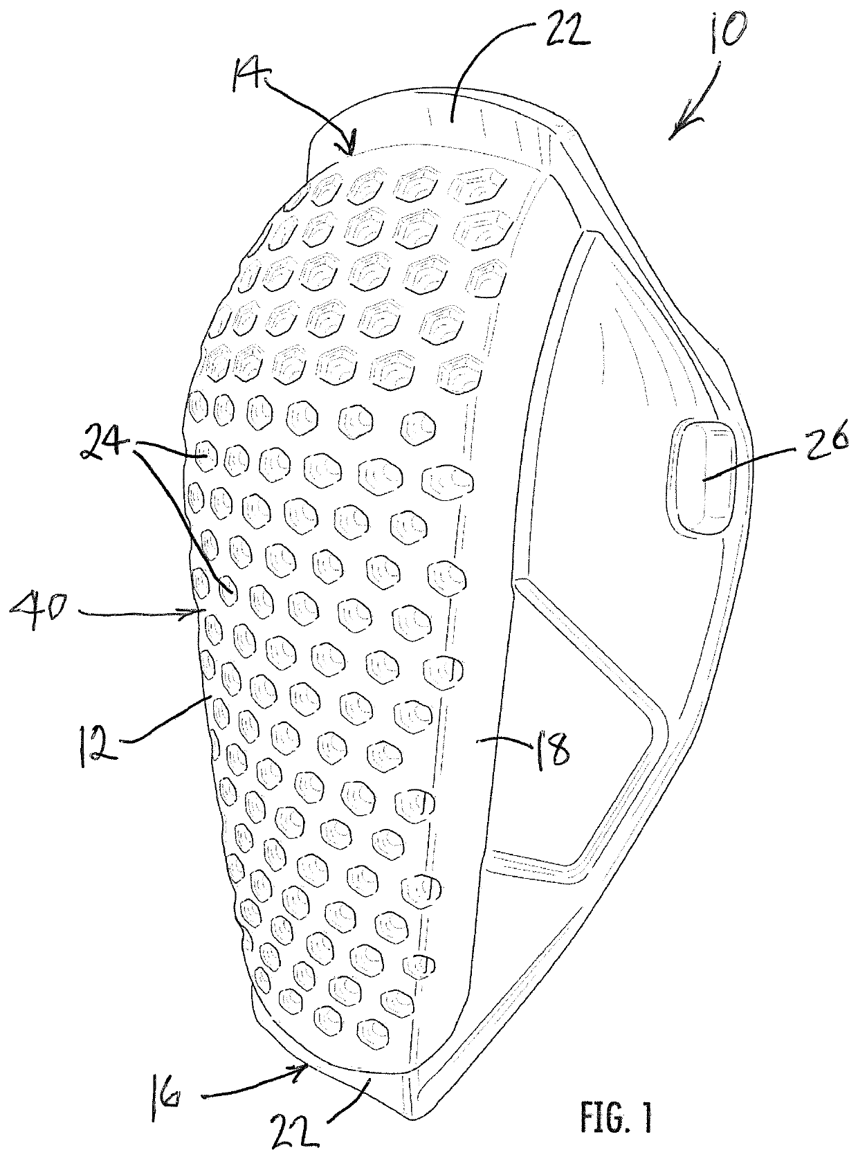 Customizable knee pads and process of forming the same