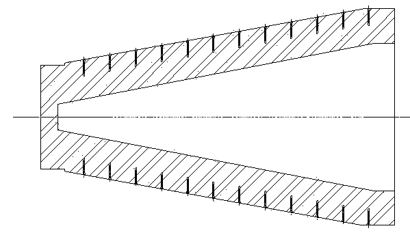 Conical cavity type high-energy laser total-absorption energy meter