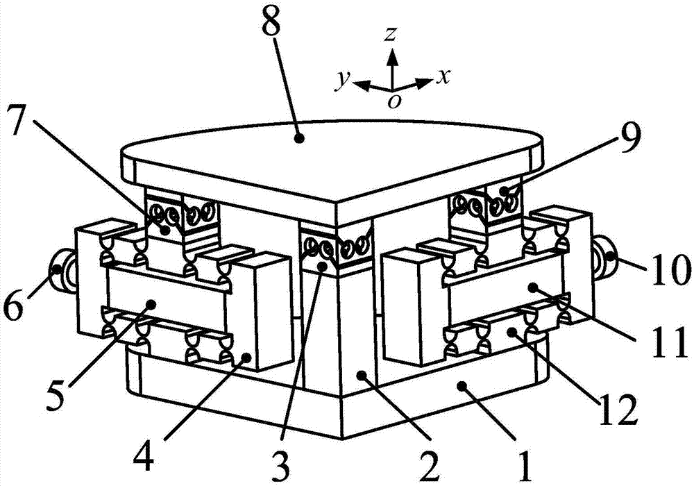 Piezoelectric-driven two-degrees-of-freedom decoupling slight swing platform