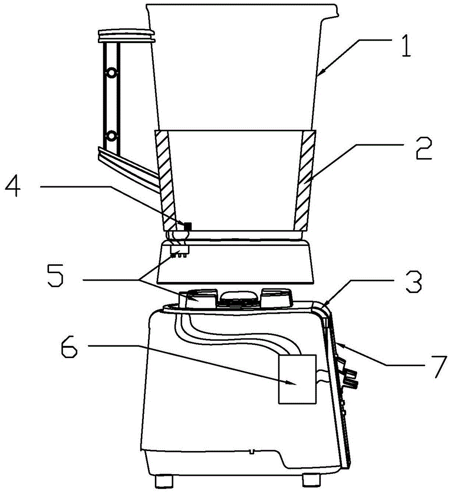 Fruit and vegetable processing temperature control device and cell-wall-breaking food processor