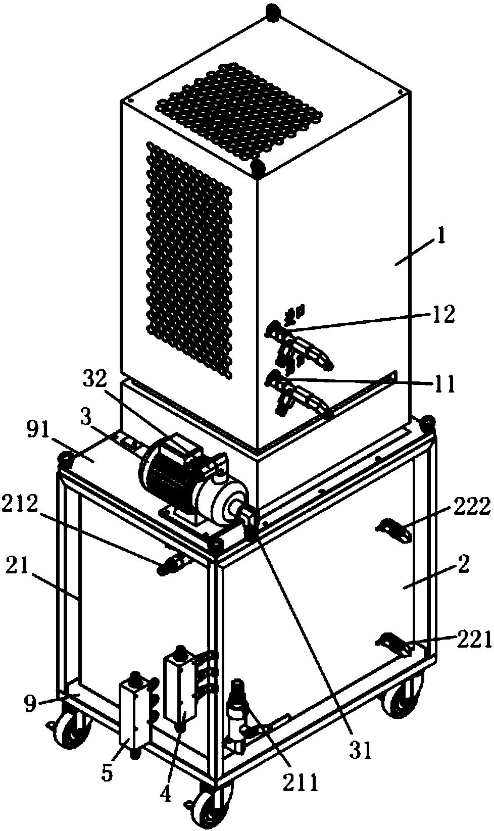 Constant-temperature cooling system of high-precision numerical control machining tool