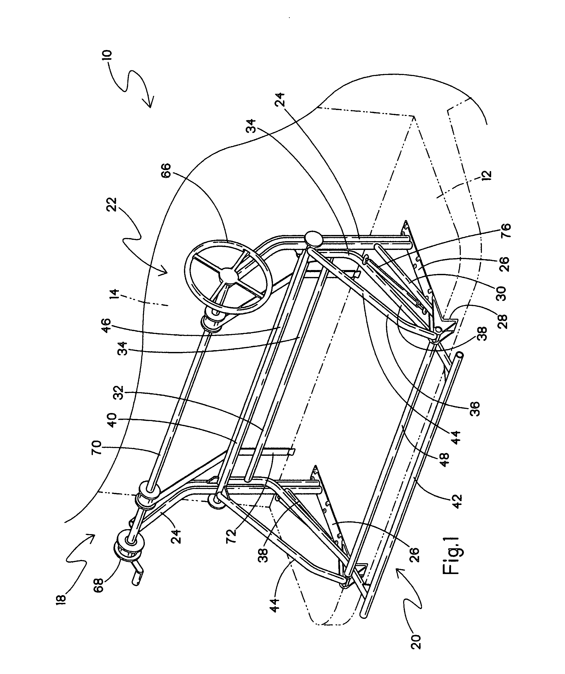 Davit system for small boats