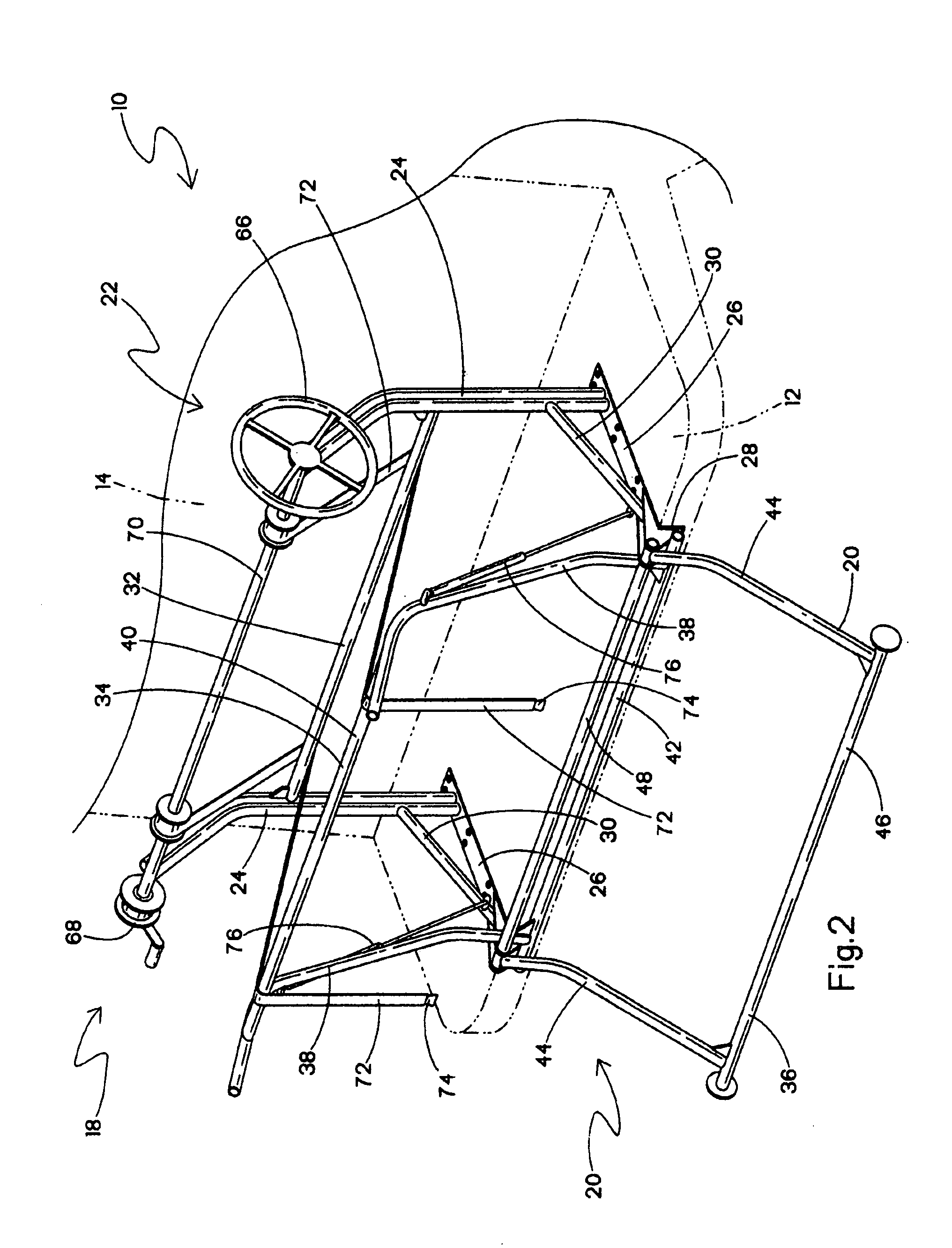 Davit system for small boats