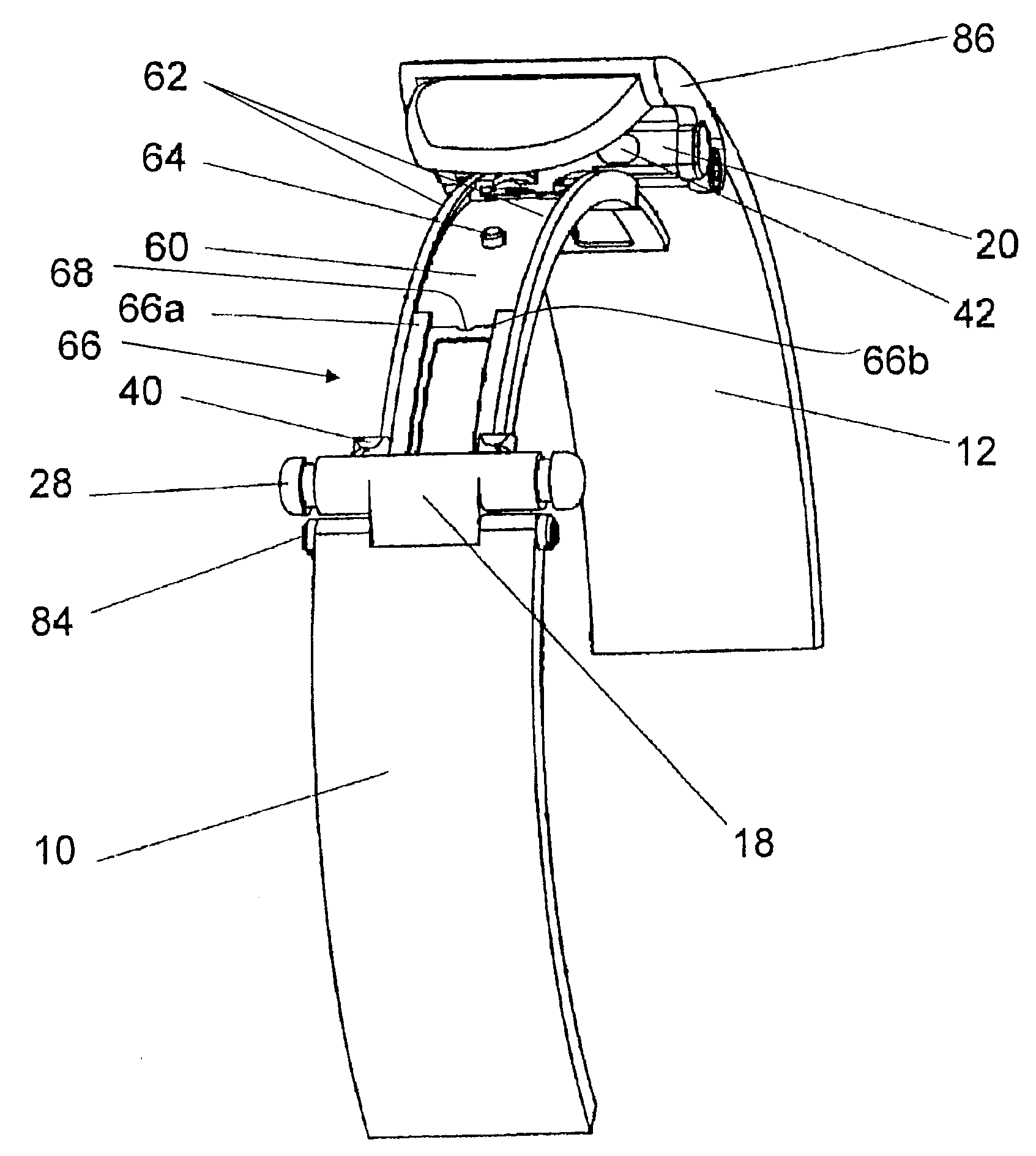 Bracelet clasp comprising a sliding catch