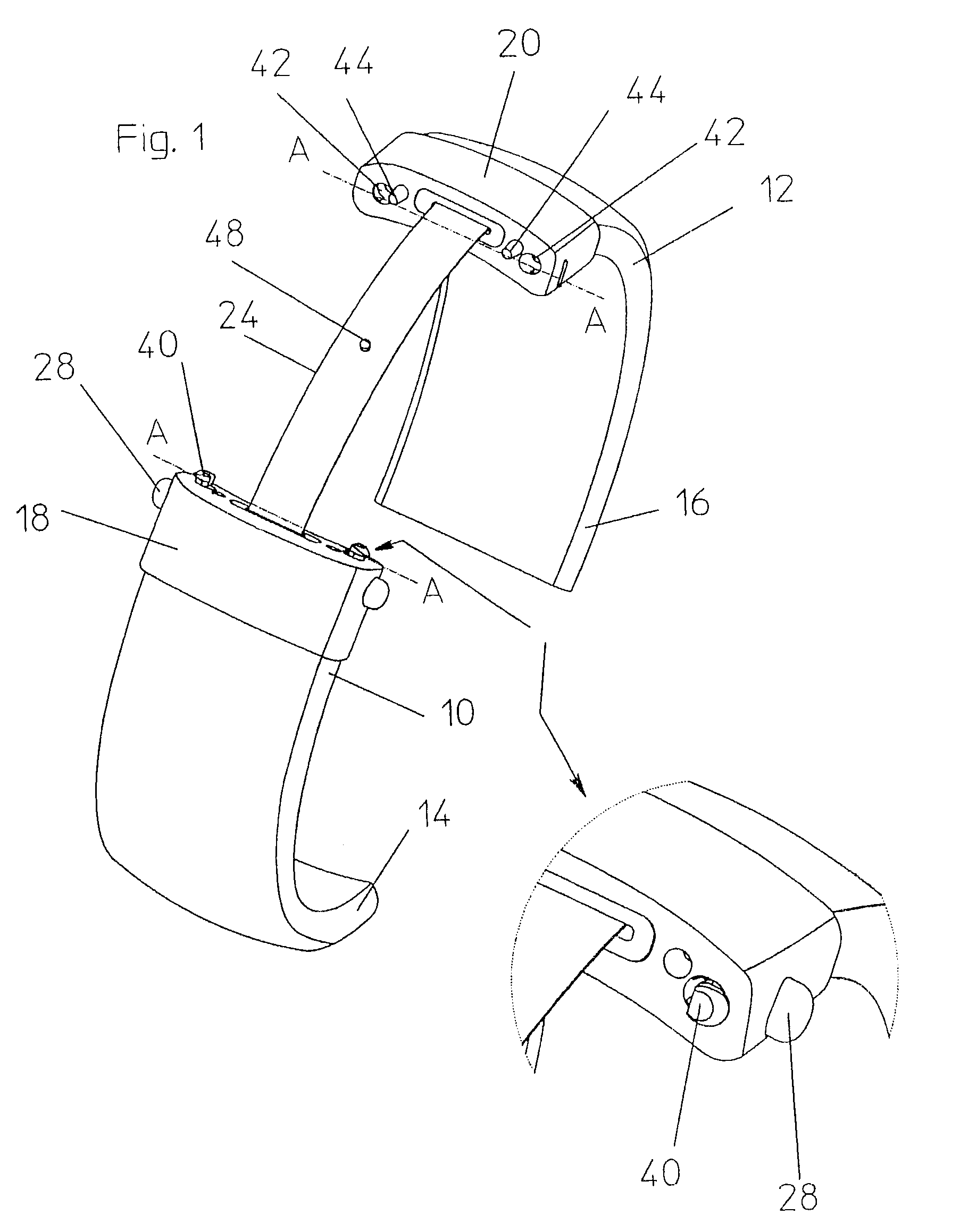 Bracelet clasp comprising a sliding catch