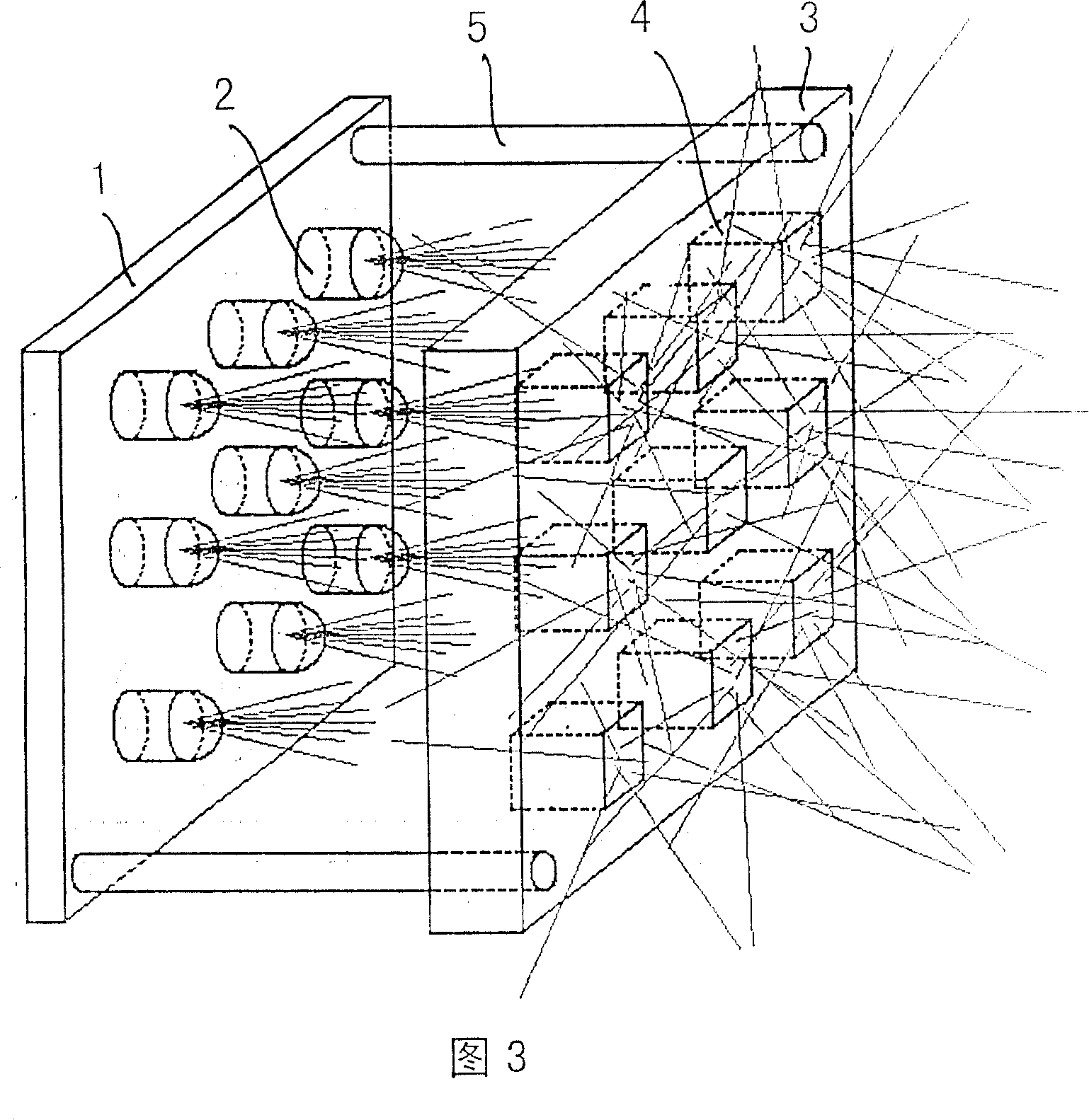 Optical bar uniform light device with light-emitting diode as light source