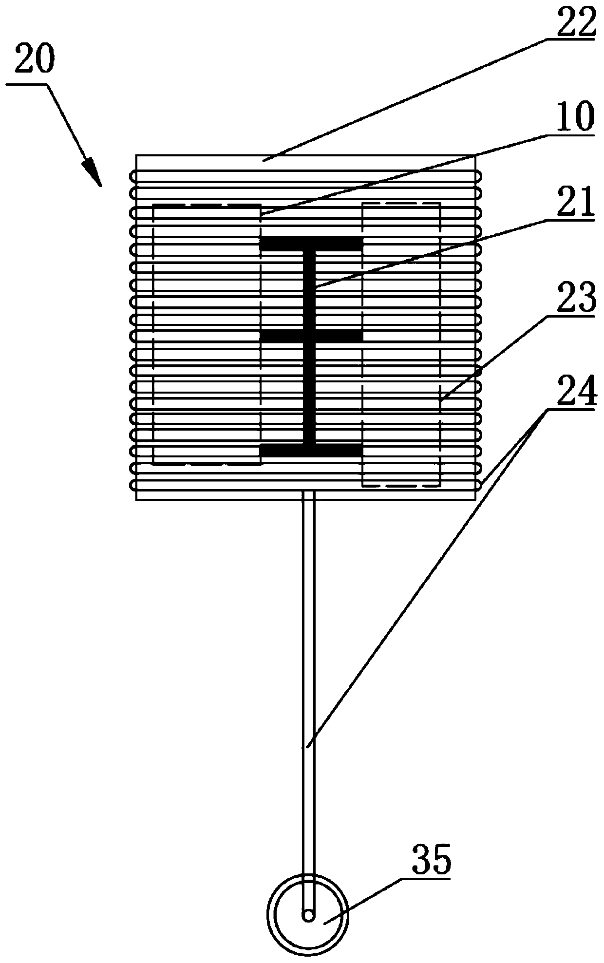 Slope wave flow measuring device and deployment method based on seabed foundation