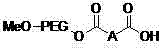 A kind of polyethylene glycol monomethyl ether immobilized fluorine-containing carboxylic acid catalyst and its preparation method and application