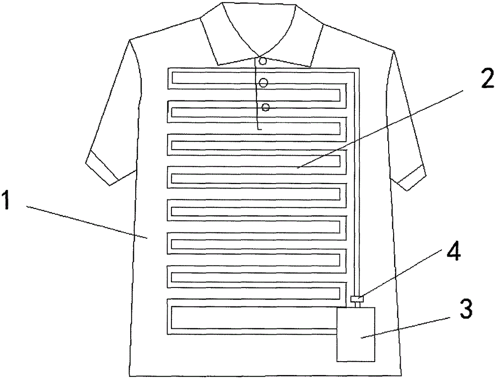 Heat preservation and deodorization clothing capable of relieving fever