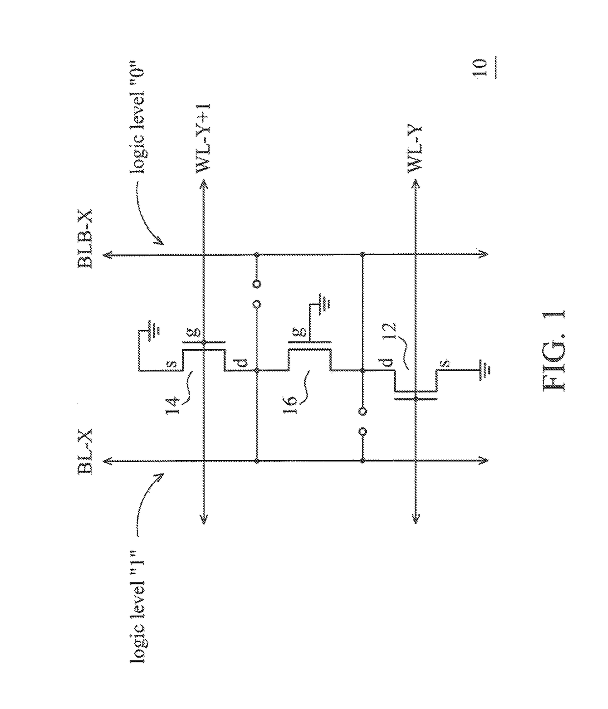 ROM cell having an isolation transistor formed between first and second pass transistors and connected between a differential bitline pair