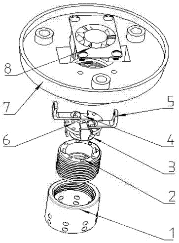 Heat dissipation LED lamp holder