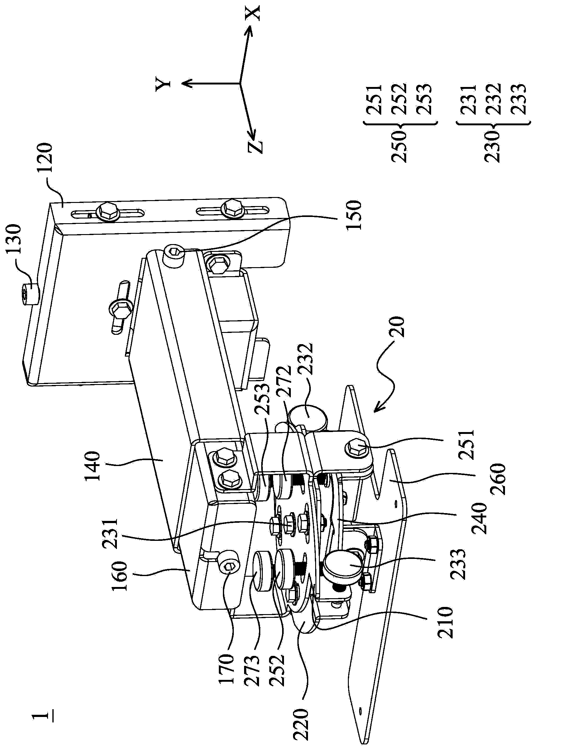 Suspension hanger system and angle adjusting unit thereof