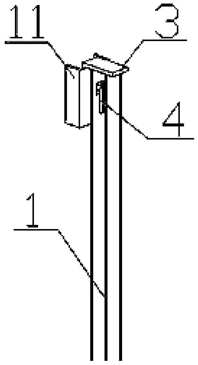 Block dismounting and mounting type annular work platform and construction method