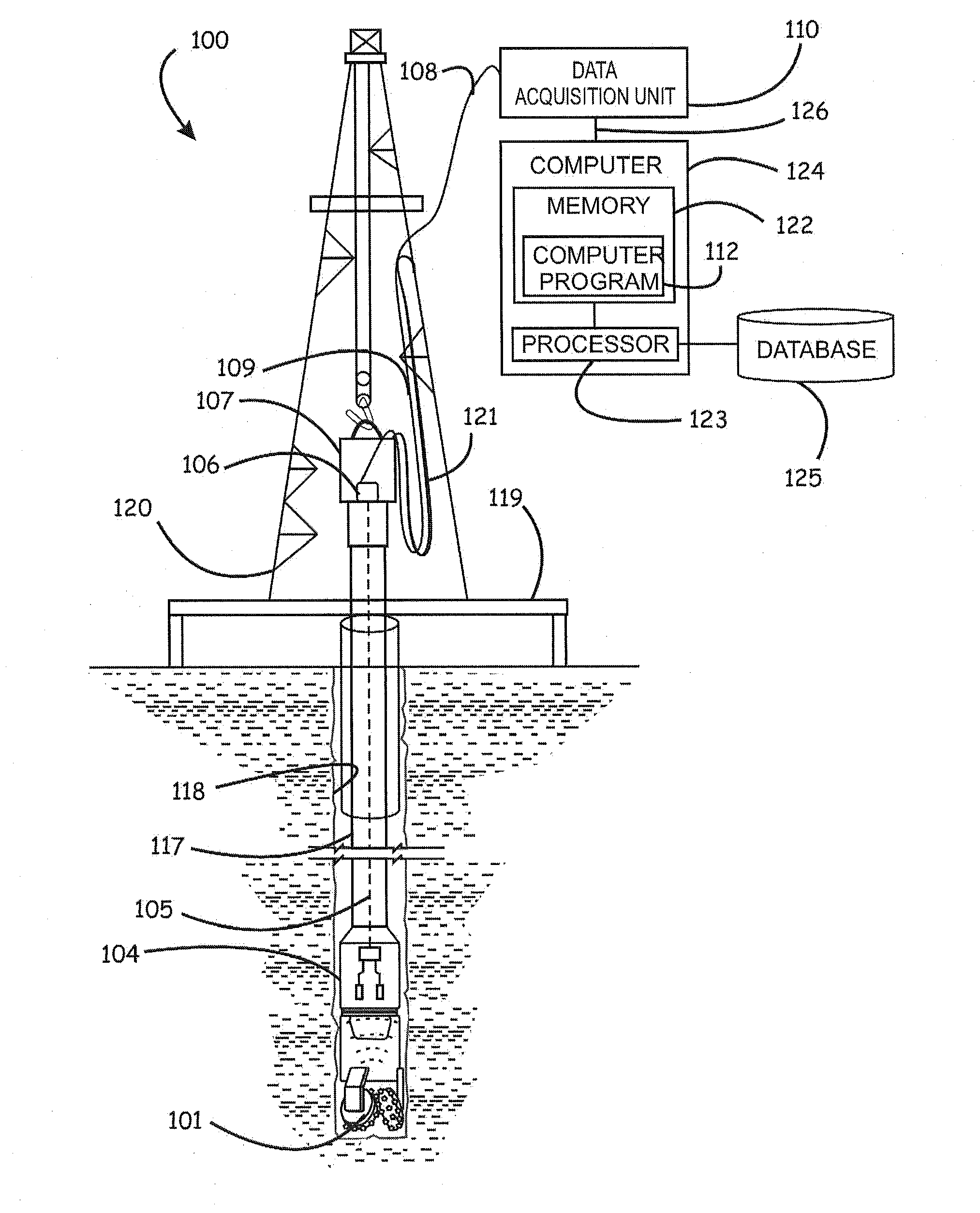 Methods of evaluating rock properties while drilling using downhole acoustic sensors and a downhole broadband transmitting system