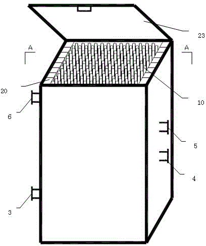 Heat pipe type heat energy recovery device