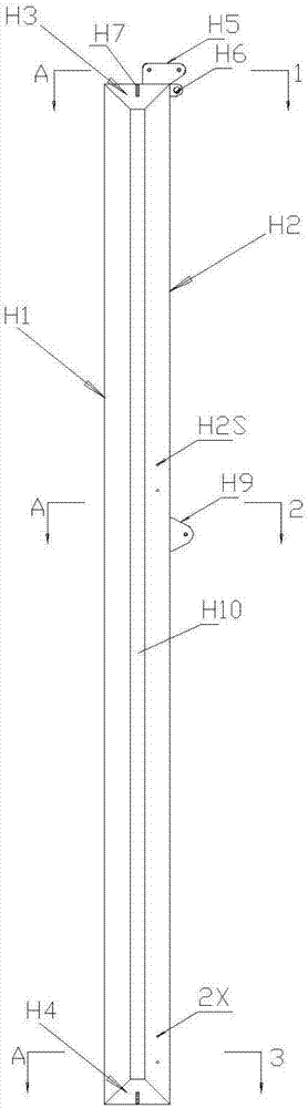 Christmas tree lowering guide device of semi-submersible platform