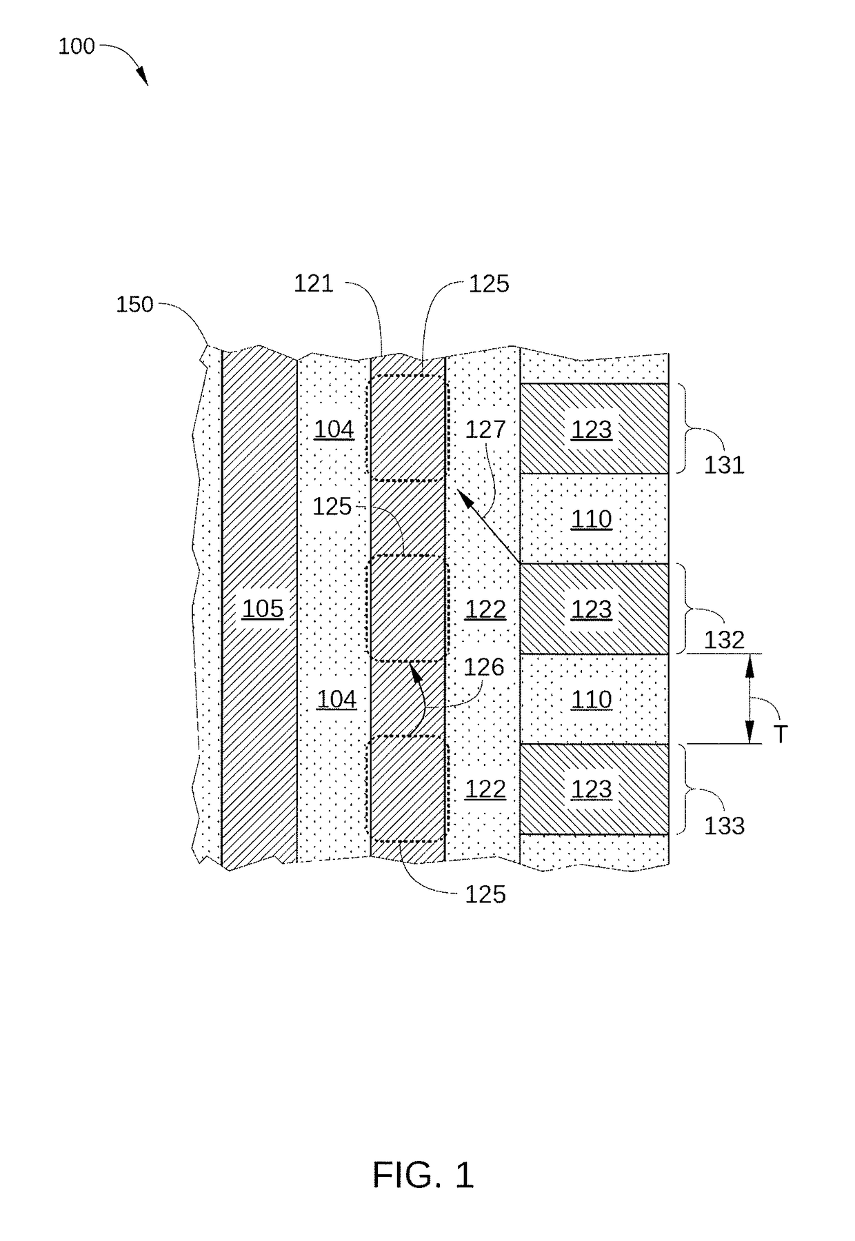 Charge-trap layer separation and word-line isolation in a 3-d NAND structure