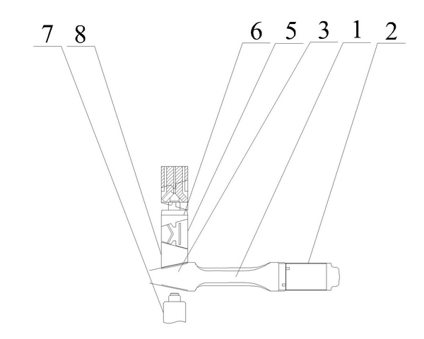 Hot pressing bush device and hot pressing process of connecting rod piston pin hole