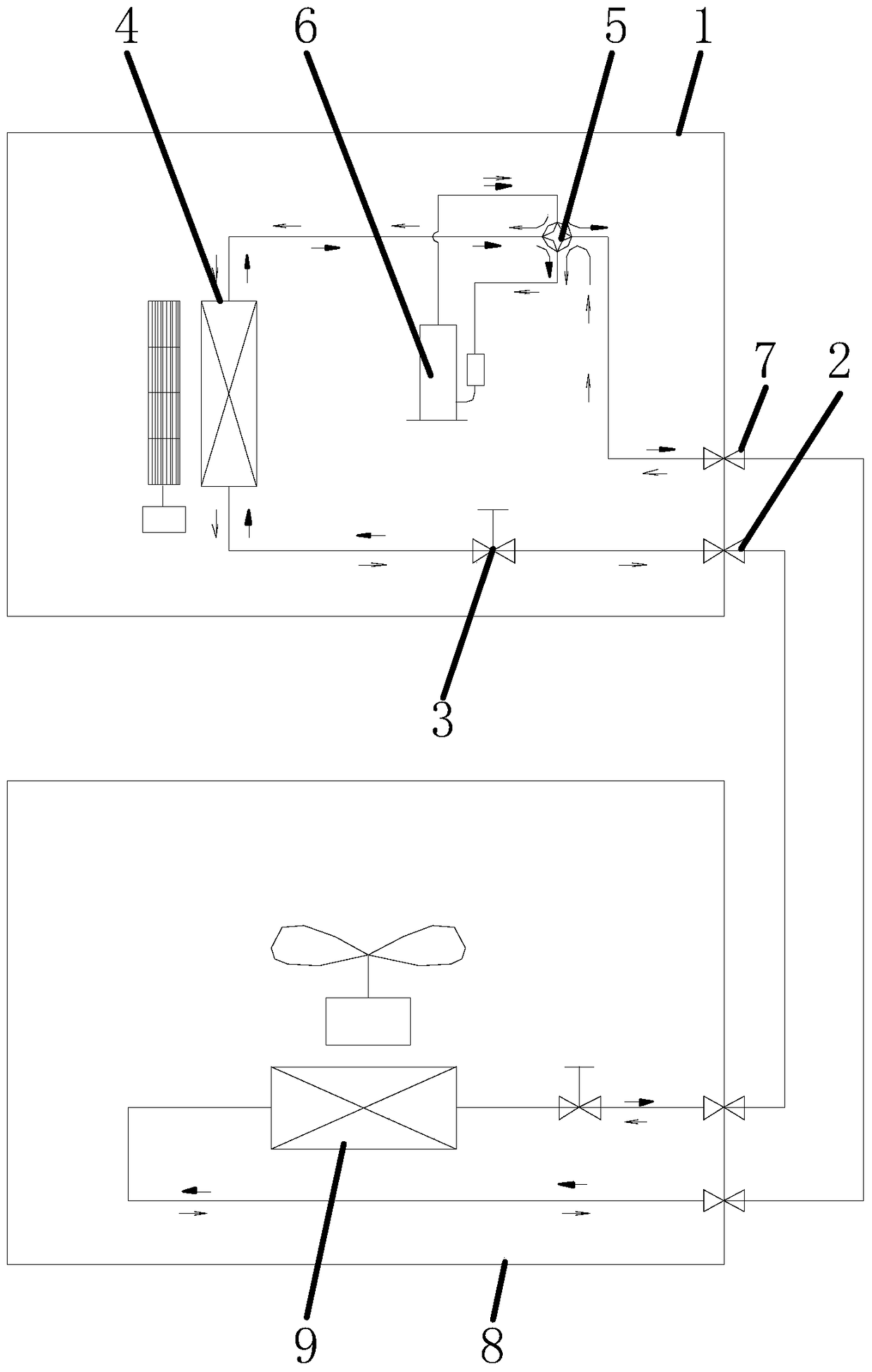 Split floor-standing air conditioner and its control method and control device