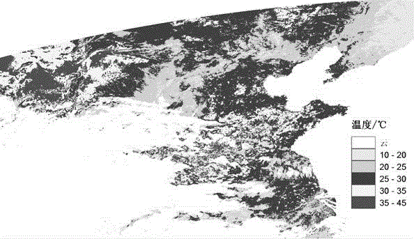 Method for inverting ground surface temperature through VIIRS data