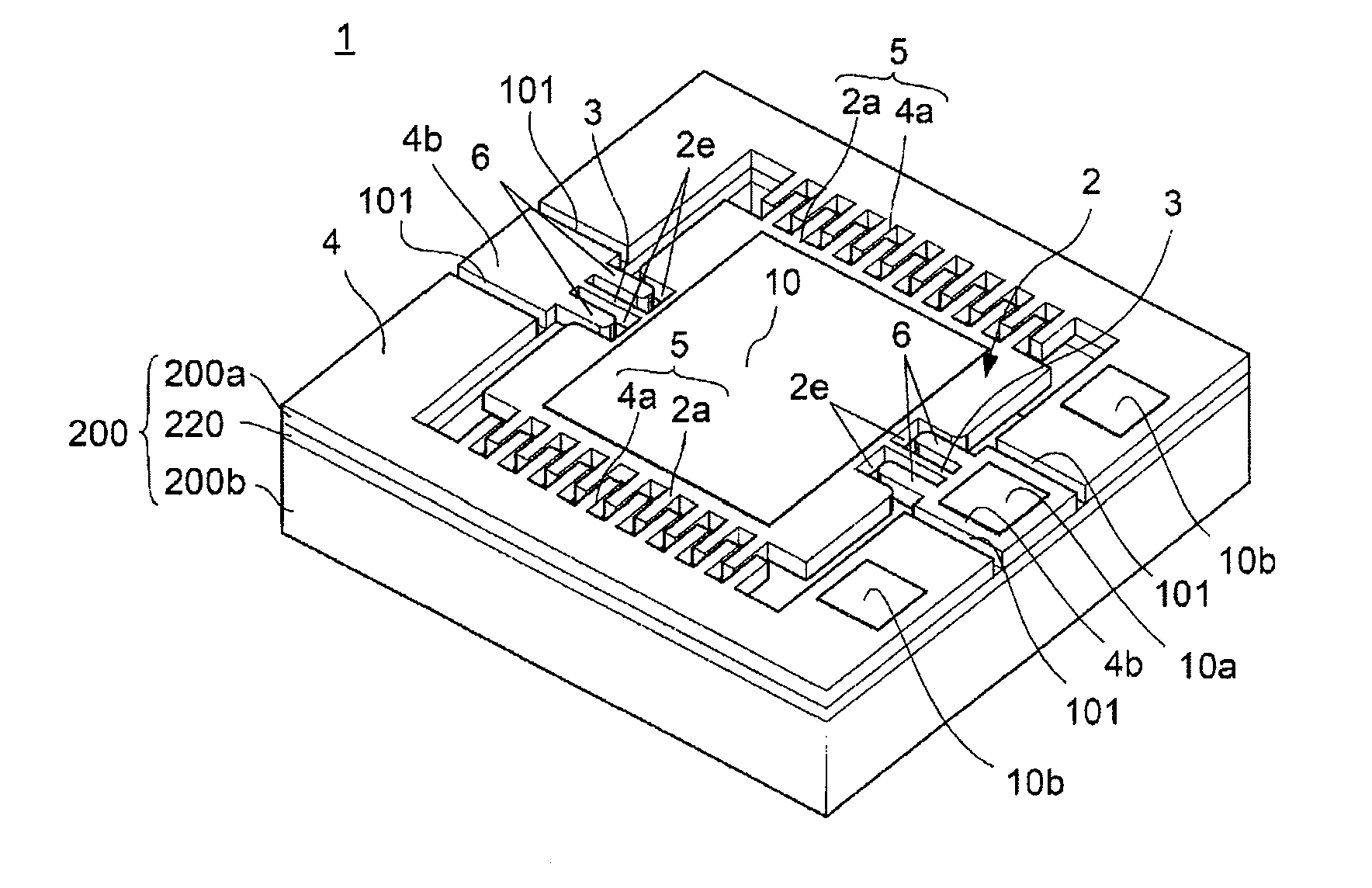 Moving structure and light scanning mirror using the same