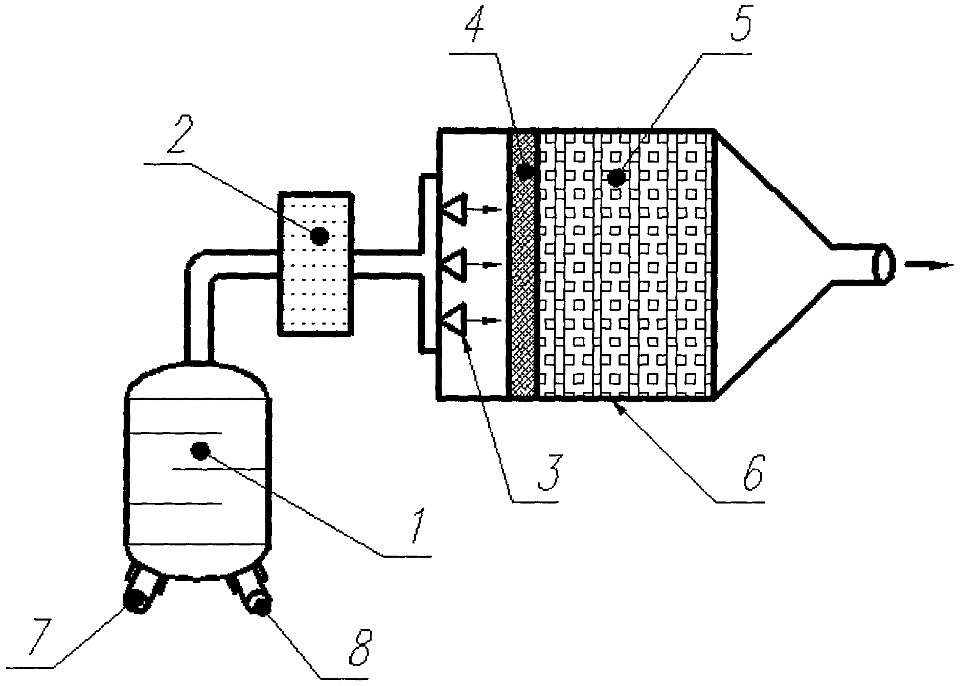 Spontaneous combustion type hydrogen-catalysis combustor