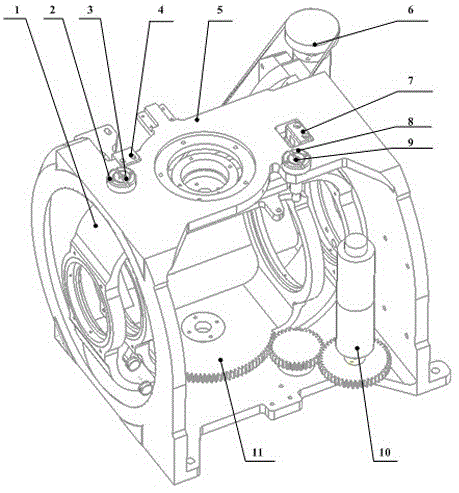 Thermal infrared imager variable power in-place mechanism and thermal infrared imager