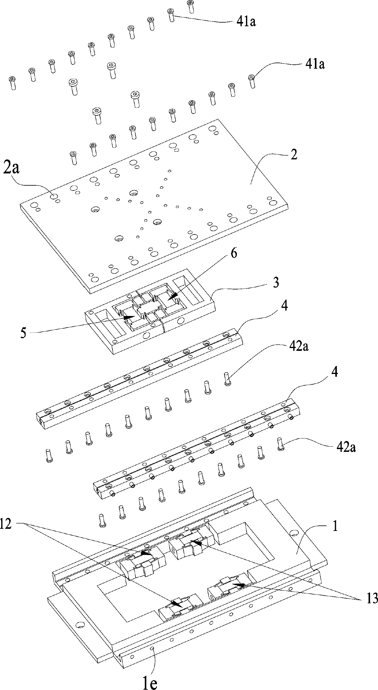 A full-displacement amplified piezoelectric inchworm linear stage