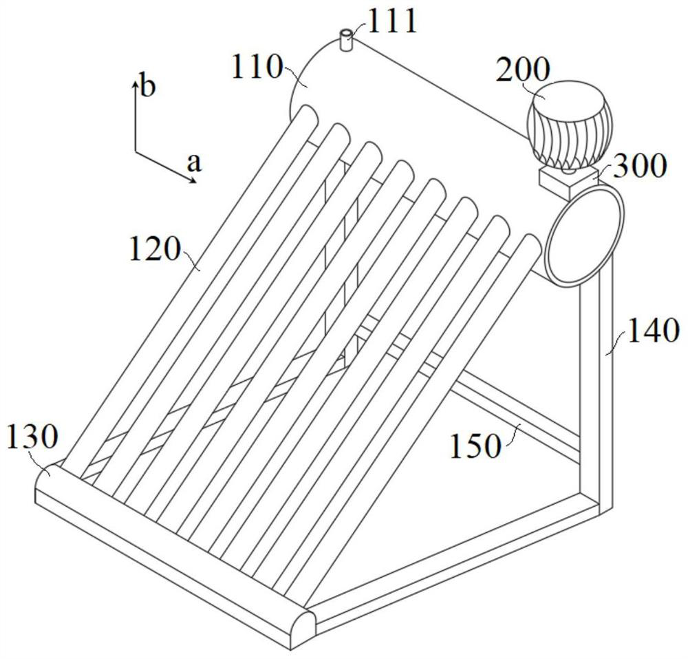 Cold and hot water circulating device and solar water heater