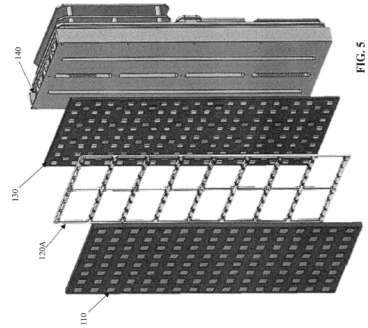 Air-Cooled Heat Exchanger and Thermal Arrangement for Stacked Electronics