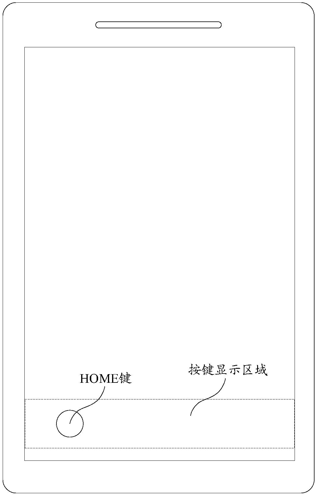 Virtual key display method and mobile terminal