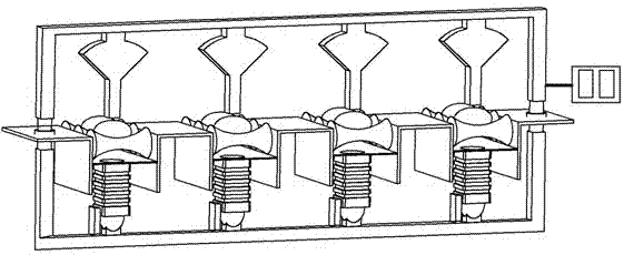 Two-waveband-based online detection method and two-waveband-based online detection device for eggs with blood pots