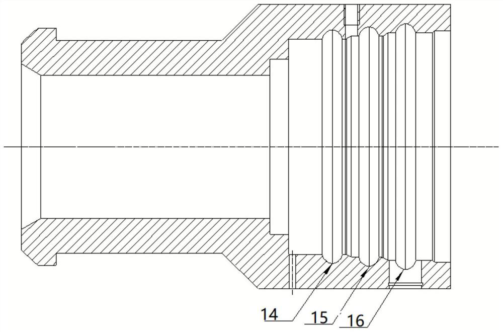 High-pressure movable elbow based on four-point contact theory