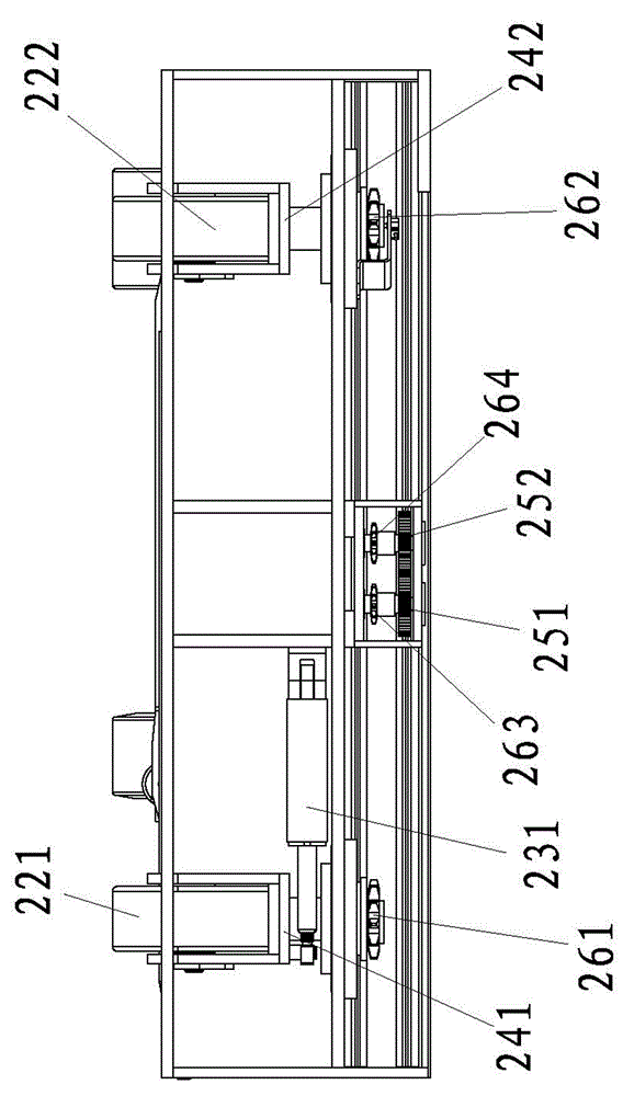 Walking mechanism of piling car