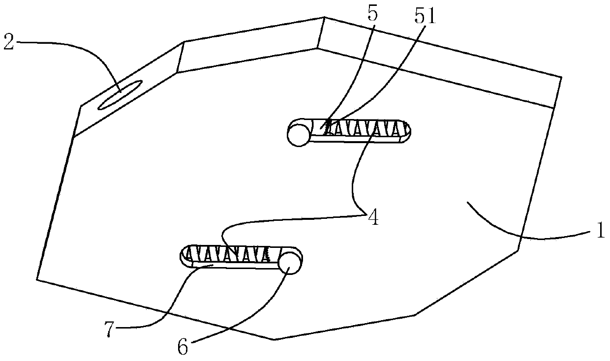 Tooth clamp type connector