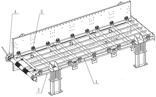 Modularized drawer-type multilayer vibrating screen and manufacture method thereof