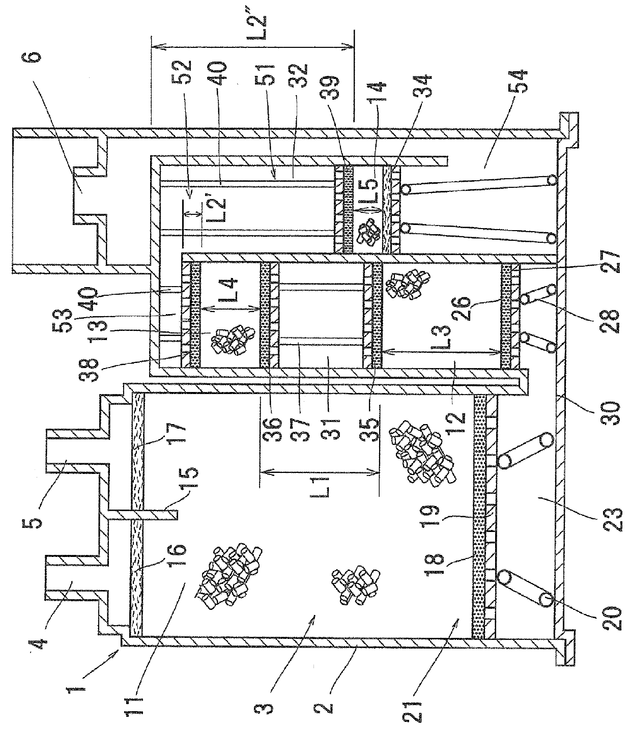 Evaporation fuel processing device