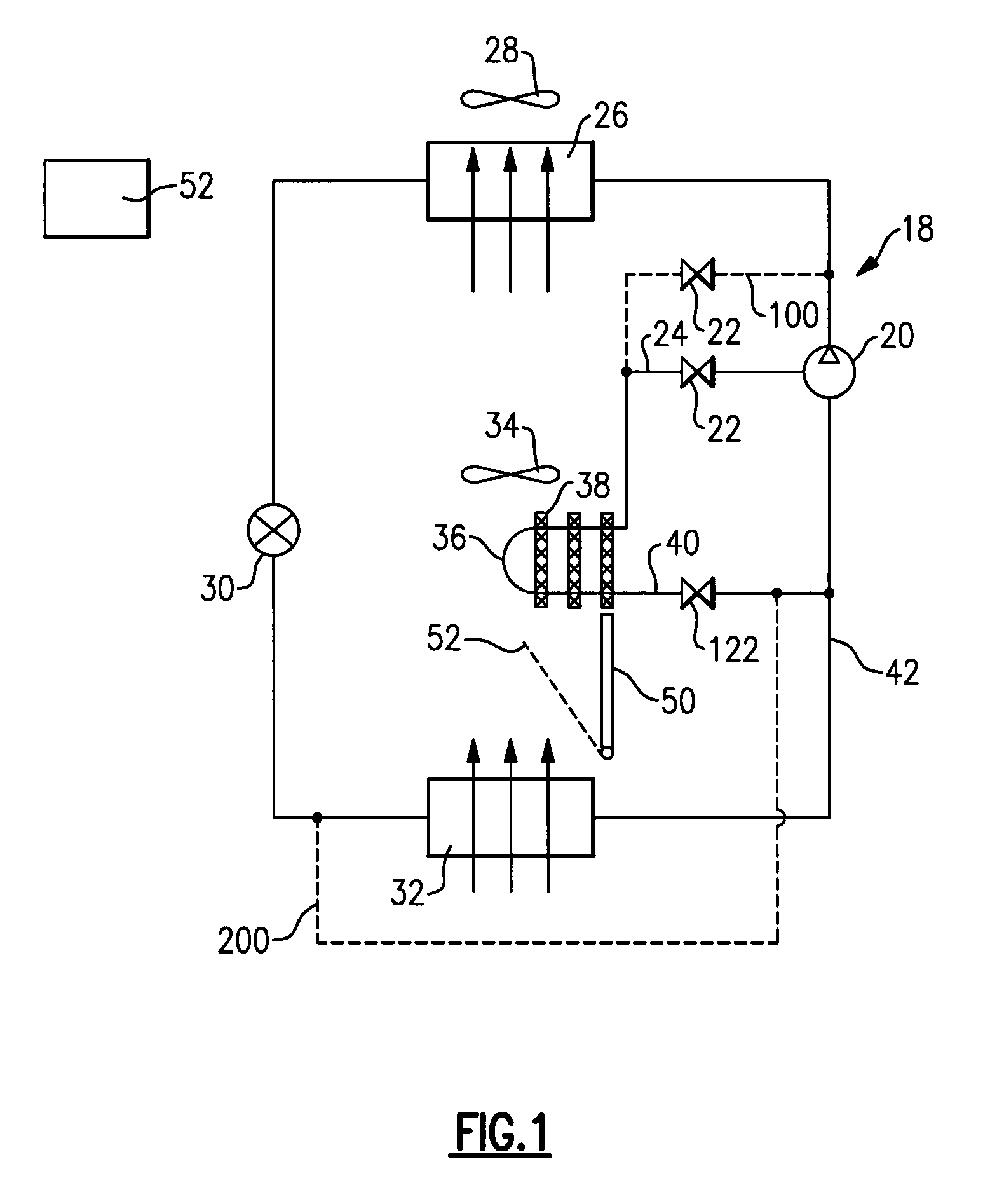 Utilization of bypass refrigerant to provide reheat and dehumidification function in refrigerant system