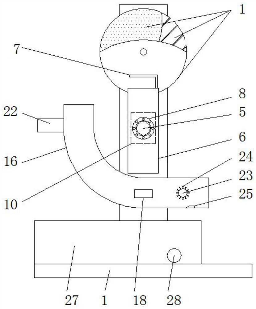 A fish body section cleaning device based on freshwater fish processing