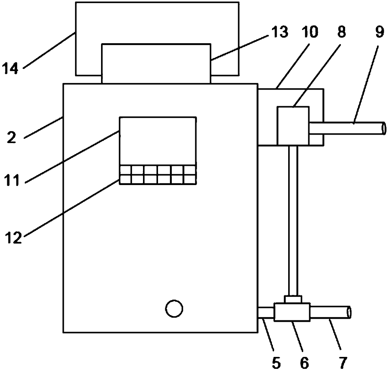 Biogas slurry water fertilizer supply device