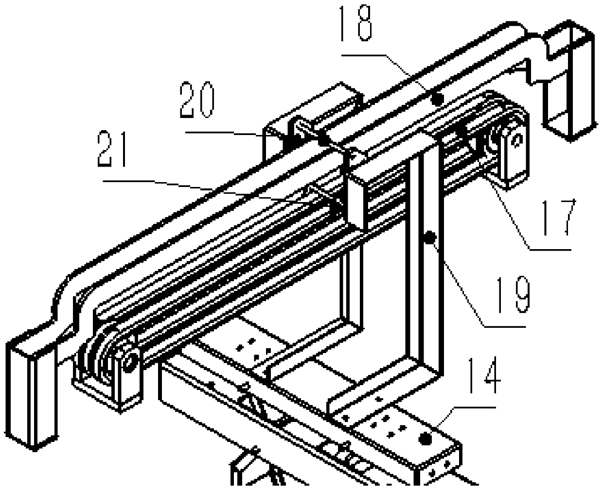 Bag breaking device of intelligent household garbage classification system